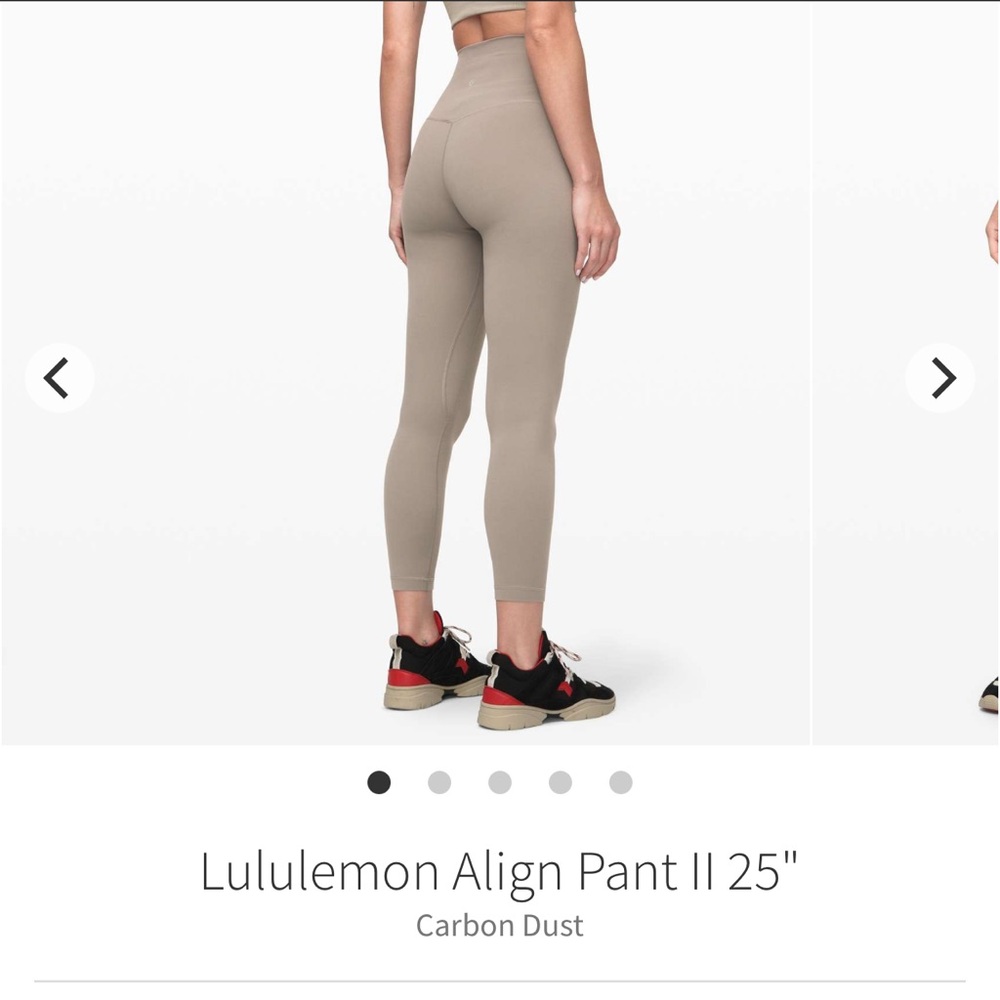Lululemon Athletica Align Pant II 25" in Carbon Dust